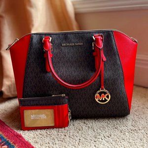 Michael Kors Ciara Handbag and Wallet Set